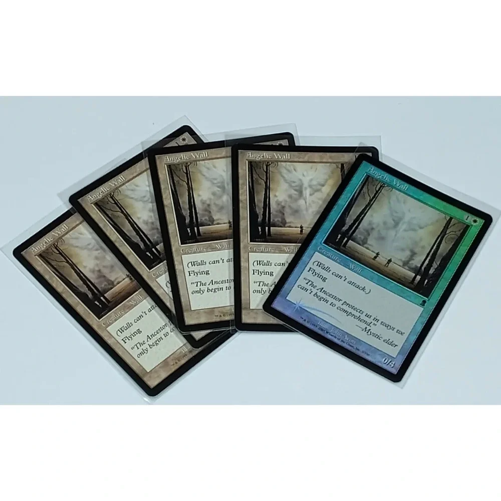 MTG ANGELIC WALL Odyssey 2001 Set-4 +1 FOIL 4 Non-foil Magic SEE BG.5MAA2022.26